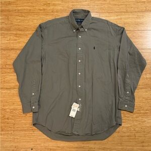 NWT Ralph Lauren green button down Blake shirt